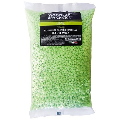 Waxness Spa Choice Rosin Free Multidirectional Hard Wax Lime 2.2 lb 1 kg