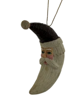 Jim Shore Enesco Cresent Moon Santa Clause Christmas Tree Holiday Ornament