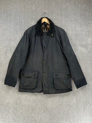Barbour Ashby Jacke Herren Large schwarz gewachst Country Outdoor Field Utility