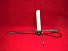 RARE CIVIL WAR ERA TOMMY STICK HAND FORGED IRON CANDLE HOLDER