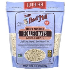 Quick Cooking Rolled Oats, Whole Grain, 28 oz...