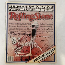 Signed By Ralph Steadman Rolling Stone Magazine Issue 622 Hunter S. Thompson