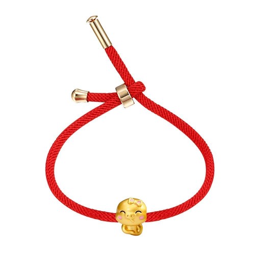 Chinese 12 Zodiac Animal Charm Bracelet for Women Adjustable Red Rope Bracelet G - Picture 2 of 3