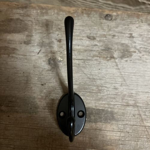 Neue schwarze Wandhaken 2 Stück Kleiderhandtuchhaken mit Schrauben zum Aufhängen von Haken 3,75" - Bild 2 von 5