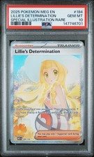 2025 POKEMON MEG EN-MEGA EVOLUTION #184 LILLIE'S DETERMINATION PSA 10 on eBay