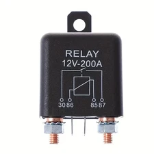 High Current 4 Pin DC 12V 200A Relay Split Switch for Car Truck Motor Motorcycle