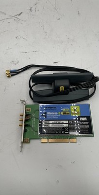 Linksys WMP54GX4 Wireless-G PCI Adapter with External Antenna Lot of 2