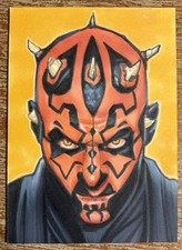 2011 PSC Star Wars Sketch Card 1/1 Darth Maul By Licensed Artist Steve Stanley