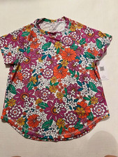 HURLEY Short Sleeve Rashguard Floral Print Size Small NWT