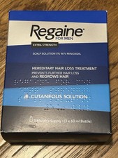 Regaine For Men Extra Strength Scalp Solution - Triple Pack (3 x 60ml) 3 months