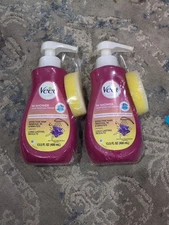 2x Veet In Shower Hair Removal Cream Legs & Body  w/Aloe & Violet Blossom
