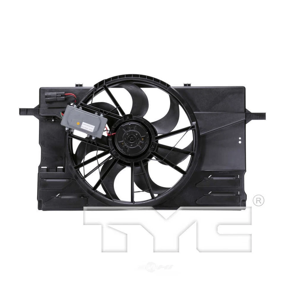 Ventilador de radiador y condensador doble para Volvo C70 S40 V50 TYC 2004-2013 Foto 2 de 3