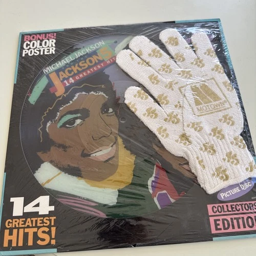 1984 MICHAEL JACKSON & JACKSON 5 14 Greatest Hits 2xPic Disc LP Motown 6099ML VG