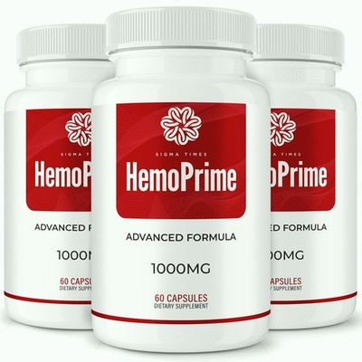 HemoPrime Capsules   Hemo Prime Energy & Blood Support Supplement - 3 Pack