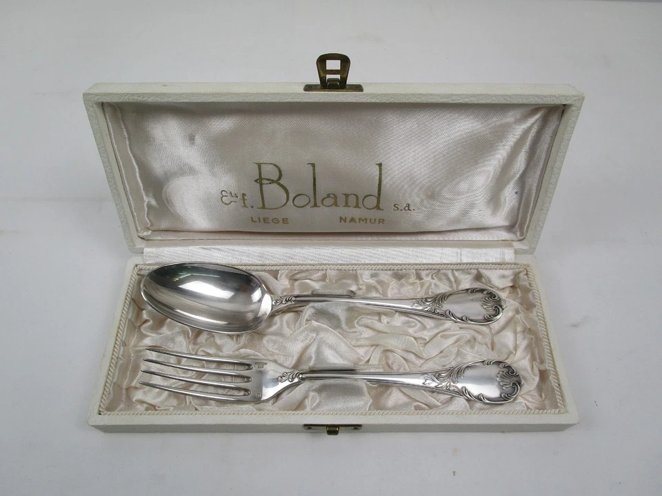 Christofle - Modell : Marly - Besteck - 2 Teile / Gabel & Löffel - 20,5 cm - Bild 1 von 4