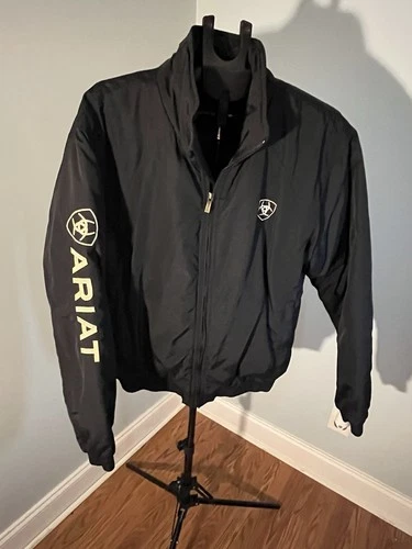 Ariat Jacket Mens L Black Arm Logo Insulated Coat. Outerwear, Lineman,  Workwear - product listing photo