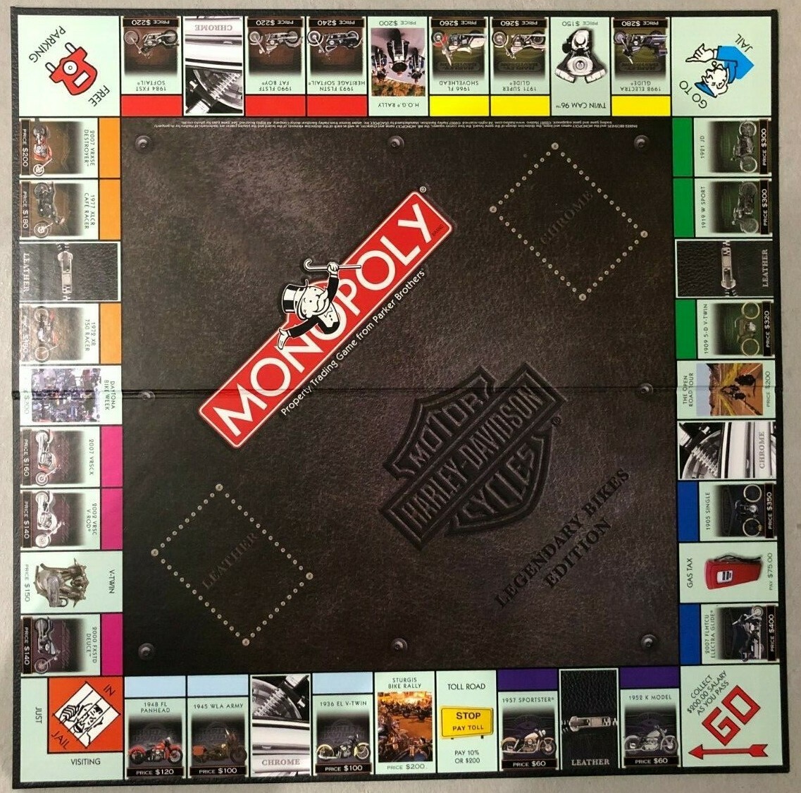 2007 Monopoly Harley-Davidson Legendary Bikes Replacement Game