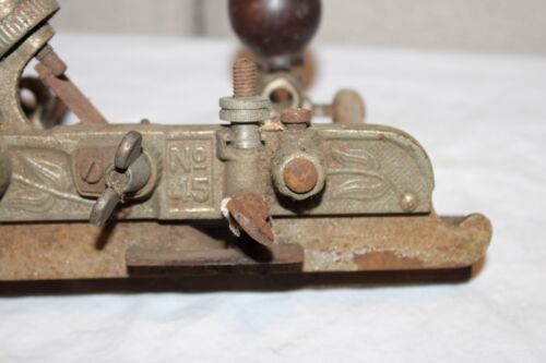 VINTAGE STANLEY NO 45 COMBINATION PLANE WOOD PLANE - Picture 3 of 24