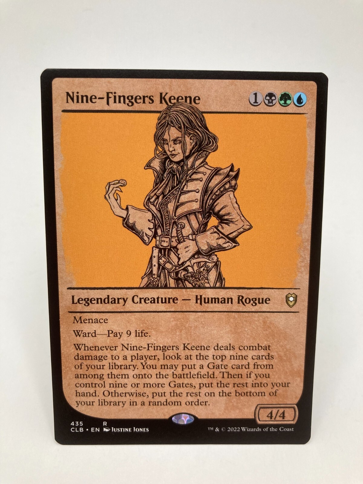 Nine-Fingers Keene NM/M* SHOWCASE Commander Baldurs Gate 435 mtg -UnltdCards