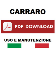 Carraro Ergit 3590 TRH 9400 F Manuale uso manutenzione Libretto istruzioni CD
