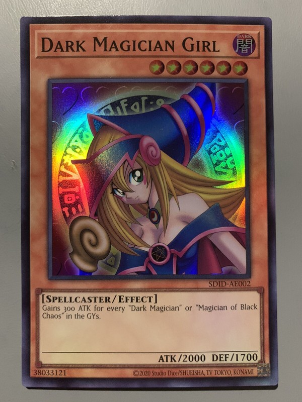 YUGIOH DARK MAGICIAN GIRL SPELLCASTER ASIA ENGLISH EDITION SDID-AE002 SUPER RARE