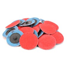 25 Pack - 2" Inch 40 Grit Ceramic Quick Change Sanding Discs Type R Roloc