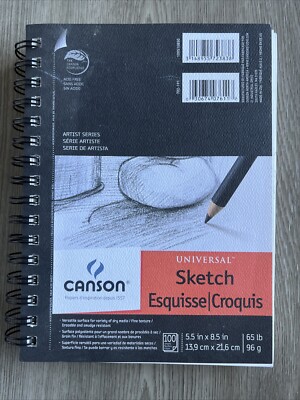 Canson Universal Spiral Sketch Book 5.5''X8.5''-100 Sheets 702-191