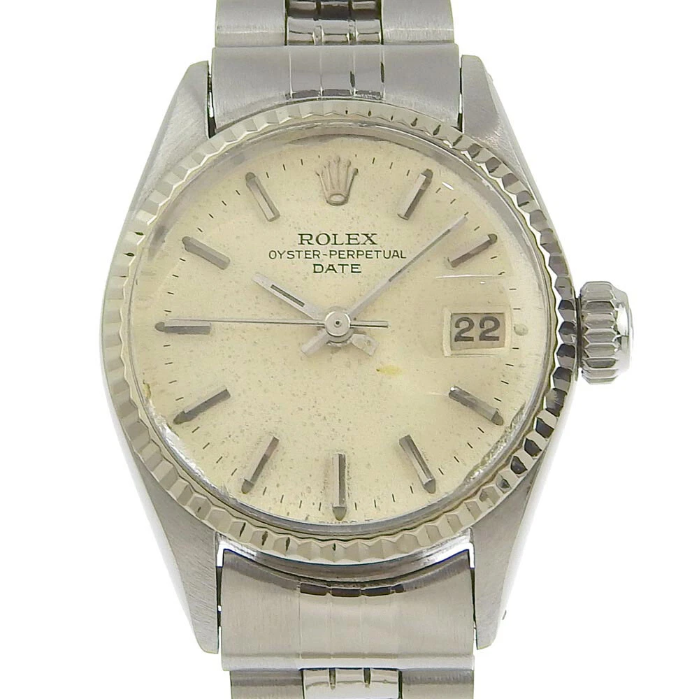 ROLEX 6517 Date cal.1161 Oyster perpetual Watches Silver Stainless Steel W