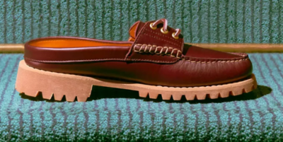 timberland 3 eye mule vibram sole new in hand brown UK8 EU42 US8.5