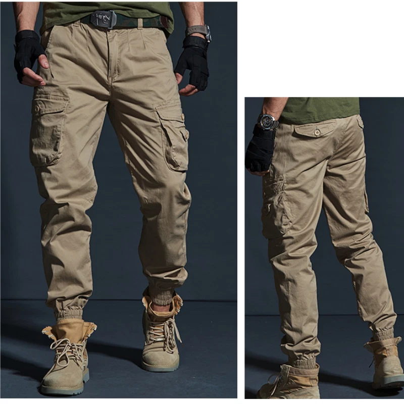 Men's Camouflage Cargo Pant - Khaki - 28 / trousers