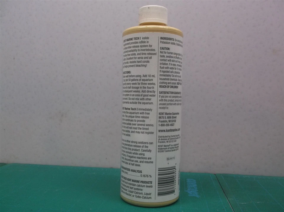 KENT MARINE - Tech I Iodide Supplement - 8 fl. oz. (236 ml) - Image 2 of 2