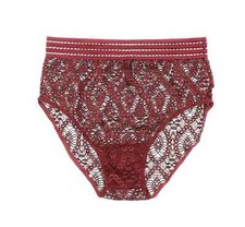 Else Purple Geometric Lace High Waist Brief Women's Size S L31126