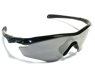 OAKLEY M2 FRAME SUNGLASSES Black Frames Carbon Fiber Temples Iridium Lens A10
