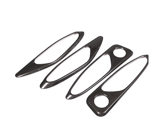 For Alfa Romeo Giulia 2017-2020 Carbon fiber auto Interior door handle trim 4pcs