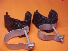 2 NOS Vintage Balloon Tire Bicycle Handlebar Flashlight Holders Amf Huffy Elgin