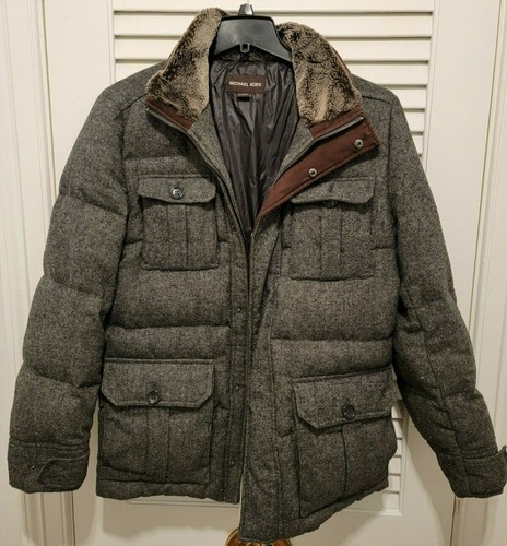 Michael Kors Mens Jacket - Medium, Fur 