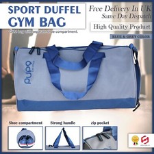 Gym Duffle Holdall Bag Unisex Sports & SPORTS WORK LEISURE TRAVEL BAGS FREE POST