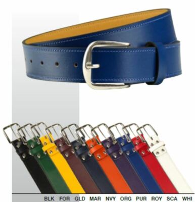 Authentic New 30" Forrest Green Leather Adult Baseball/Softball Belts 44"
