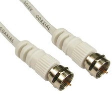 F Plug 75Ohm RG59 Aerial Cable Flylead Sky TV .5m 1m 1.5m 2m 3m 5m 10m 15m 20m