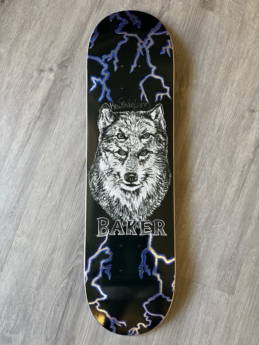 Baker Skateboard Kevin Spanky Long Signed Deck, Rare, FA, NOS