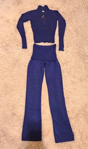 Juego de Pantalones y Suéteres Maverick Tejidos en la Nube FRANKIE'S BIKINIS Azul Luna S - Imagen 7 de 12