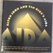 Elton John Tim Rice’s Aida (no CD or Music) Art Work (cover/booklet/lyrics) Rare
