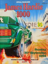 1984 James Hardie 1000 Bathurst Race Program Brock Commodore Johnson XE Falcon