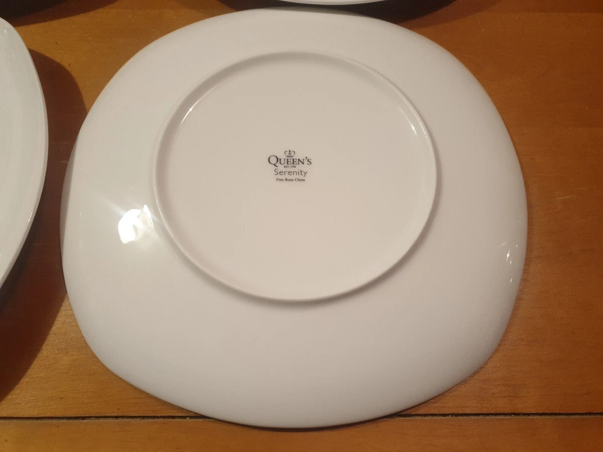4 x Queens Serenity Dinner Plates Fine China 26cm eBay