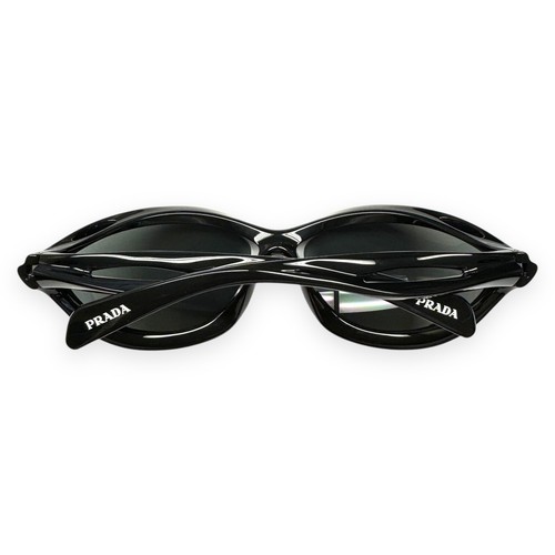 Prada Morph SPR A26 1AB-60G Sunglasses Polished Black Gray Mirror w/case - Picture 5 of 10