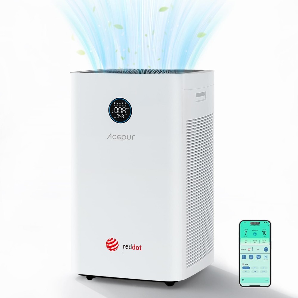 Air Purifier for Large Rooms up to 3532 sq ft, Smart WiFi HEPA Filter with Ad...