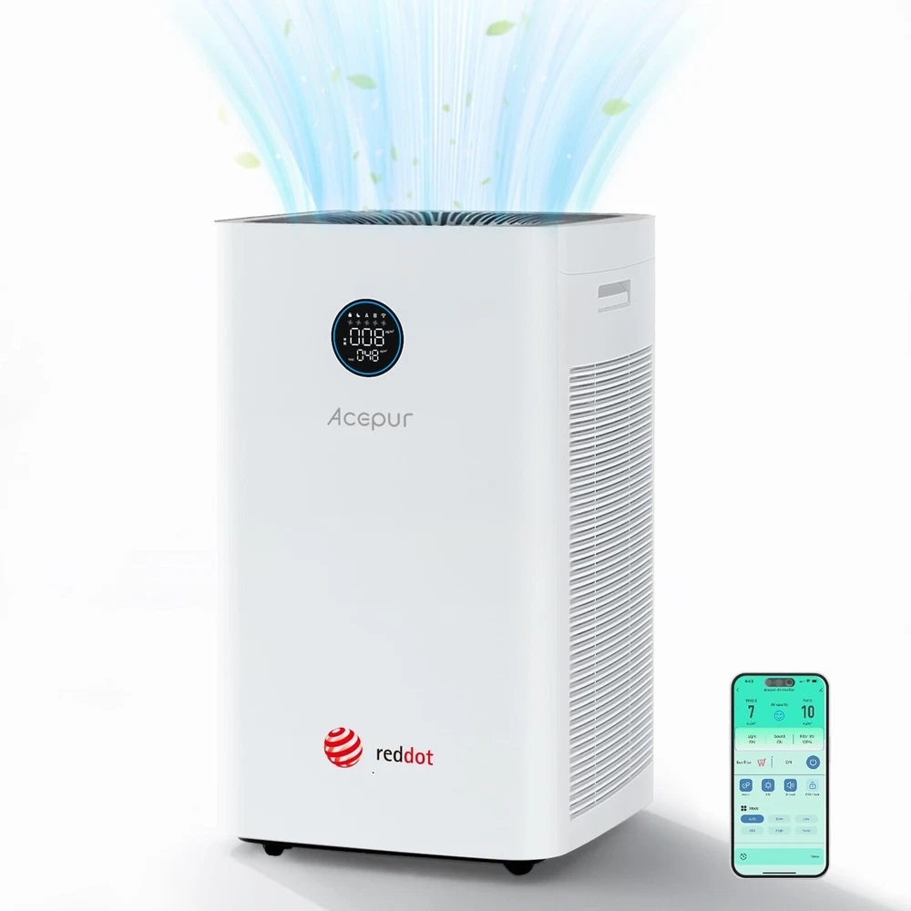 Air Purifier for Large Rooms up to 3532 sq ft, Smart WiFi HEPA Filter with Ad...