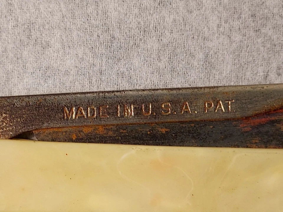 Cuchillo de afeitar vintage Gits "Millers Auto Supplies" Klines Village Harrisburg, Pensilvania Foto 4 de 4