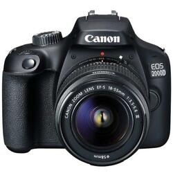 Canon EOS 2000D / Rebel T7 24.1MP CMOS 1080p DSLR Camera + EF-S 18-55mm Lens