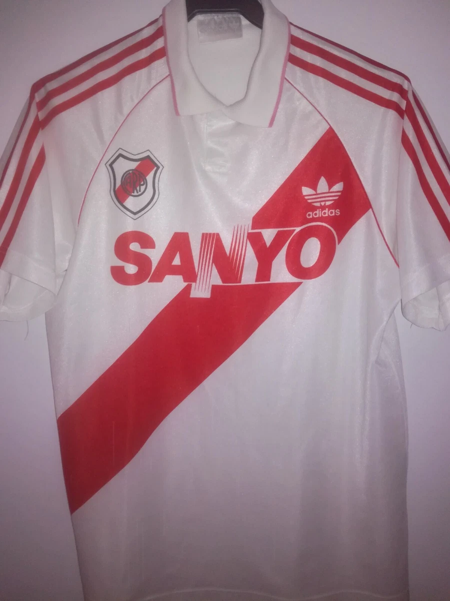 Maillot River Plate Vintage 2004 Homme XL, Blanc, Marcelo Salas, Budweiser